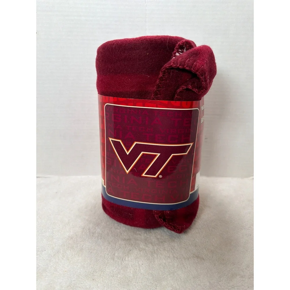 NWT Virginia Tech Hokies VT Fleece Blanket Throw‎ The Northwest Company 50